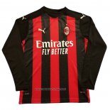 Camiseta AC Milan Primera Manga Larga 2020-2021