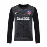 Camiseta Atletico Madrid Portero Manga Larga 2020-2021 Negro
