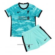 Camiseta Liverpool Segunda Nino 2020-2021