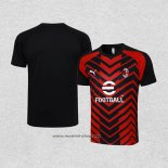 Camiseta de Entrenamiento AC Milan 2023-2024 Rojo y Negro