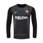 Camiseta Barcelona Portero Manga Larga 2020-2021 Negro