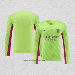 Camiseta Manchester City Portero Manga Larga 2023-2024 Verde