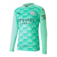 Camiseta Manchester City Portero Segunda Manga Larga 2020-2021