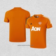 Camiseta de Entrenamiento Manchester United 2020-2021 Naranja