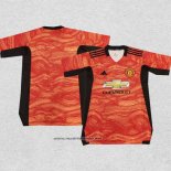 Tailandia Camiseta Manchester United Portero 2021-2022 Naranja