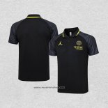 Camiseta Polo del Paris Saint-Germain Jordan 2023-2024 Negro