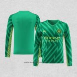 Camiseta Manchester City Portero Manga Larga 2023-2024 Verde