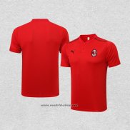 Camiseta Polo del AC Milan 2021-2022 Rojo
