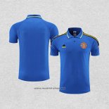 Camiseta Polo del Manchester United 2022-2023 Azul