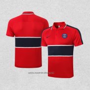Camiseta Polo del Paris Saint-Germain 2020-2021 Rojo y Azul