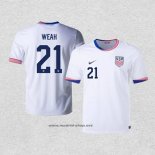 Camiseta Estados Unidos Jugador Weah Primera 2024