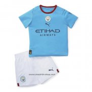 Camiseta Manchester City Primera Nino 2022-2023