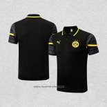Camiseta Polo del Borussia Dortmund 2022-2023 Negro y Amarillo