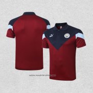 Camiseta Polo del Manchester City 2020-2021 Rojo