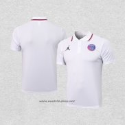 Camiseta Polo del Paris Saint-Germain Jordan 2021-2022 Blanco