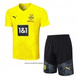 Chandal del Borussia Dortmund Manga Corta 2023-2024 Amarillo - Pantalon Corto