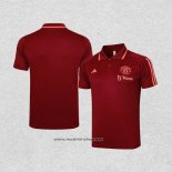Camiseta Polo del Manchester United 2023-2024 Rojo