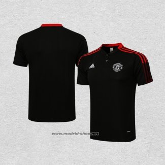 Camiseta Polo del Manchester United 2021-2022 Negro
