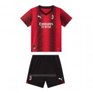 Camiseta AC Milan Primera Nino 2023-2024