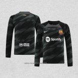 Camiseta Barcelona Portero Manga Larga 2023-2024 Negro