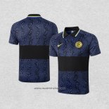 Camiseta Polo del Inter Milan 2020-2021 Azul y Negro