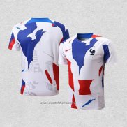 Camiseta de Entrenamiento Francia 2022-2023 Blanco Rojo Azul