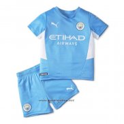 Camiseta Manchester City Primera Nino 2021-2022