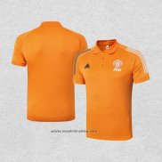 Camiseta Polo del Manchester United 2020-2021 Naranja