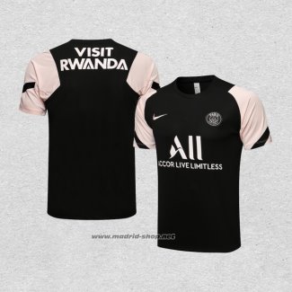 Camiseta de Entrenamiento Paris Saint-Germain 2021-2022 Negro y Rosa