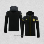 Chaqueta con Capucha del Borussia Dortmund 2024-2025 Negro