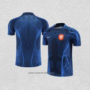 Camiseta de Entrenamiento Paises Bajos 2022-2023 Azul