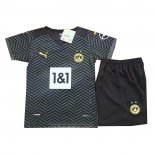 Camiseta Borussia Dortmund Segunda Nino 2021-2022