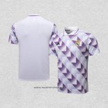 Camiseta Polo del Real Madrid 2022-2023 Blanco y Purpura