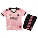 Camiseta Real Madrid Portero Nino 21-22 Rosa